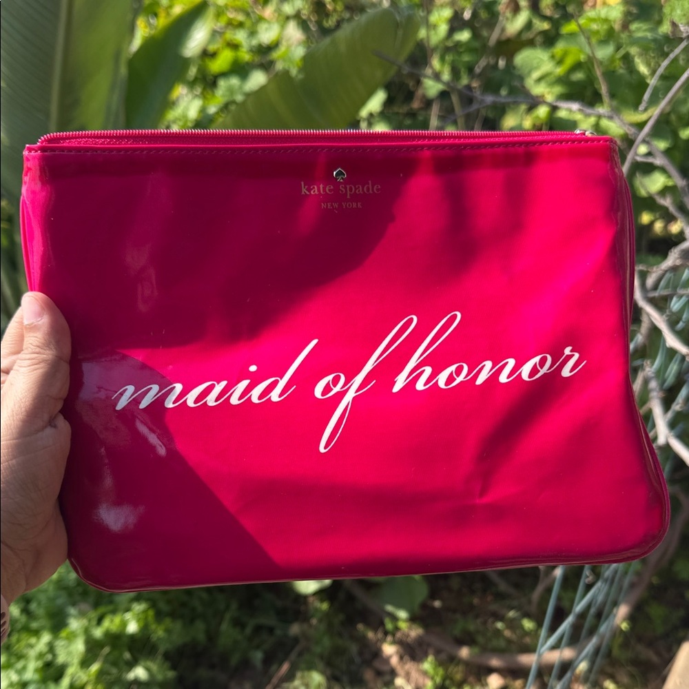 Kate spade maid of honor pink pouch